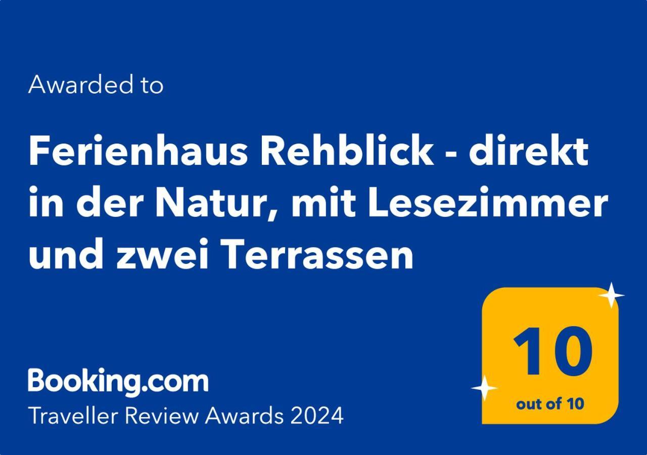 Ferienhaus Rehblick - Direkt In Der Natur, Mit Lesezimmer Und Zwei Terrassen Friedrichroda Εξωτερικό φωτογραφία